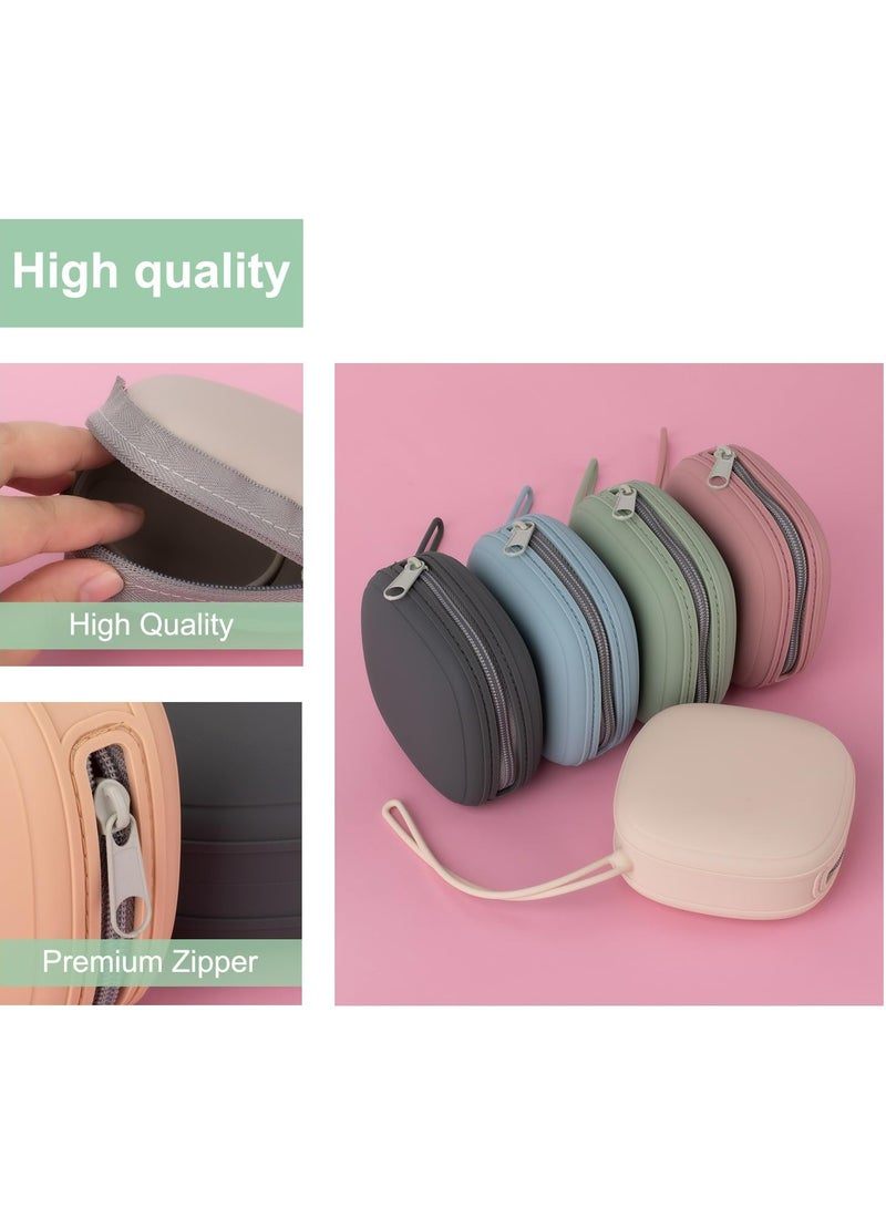 Silicone Pacifier Holder Case, Baby Binky Silicone Cover Pouch Blue - Image 5