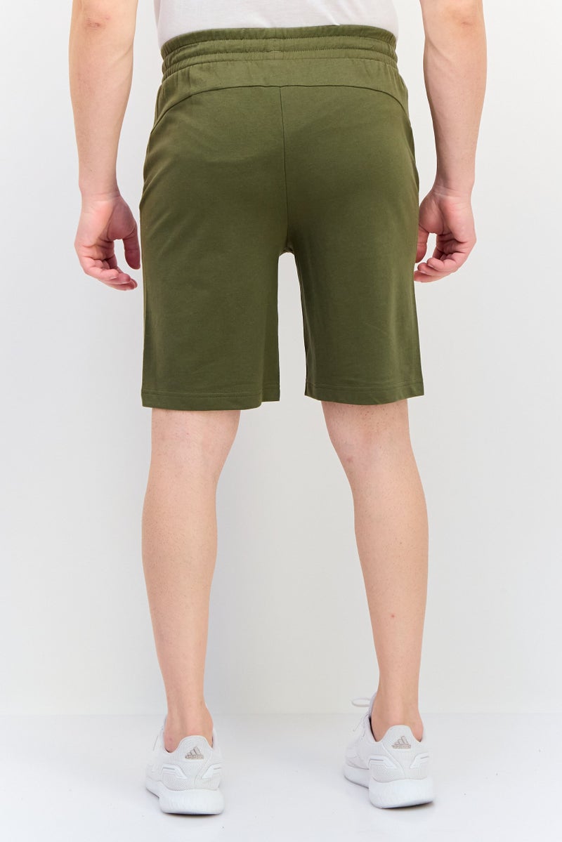 Puma x One8 Men Sportswear Fit Brand Logo Outdoor Shorts, Dark Green - Image 3
