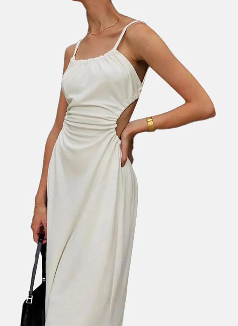 YUNIQEE Cutout White Dress