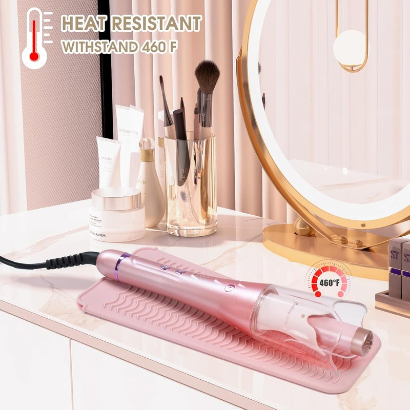 FaHaner FaHaner Heat Resistant Silicone Mat with Hanging Hole Style 3 Pcs Heat Resistant Mat Pouch for Hair Straightener Curling Iron Flat Iron and Hot Hair Tools 115  55 Inches  - Image 3