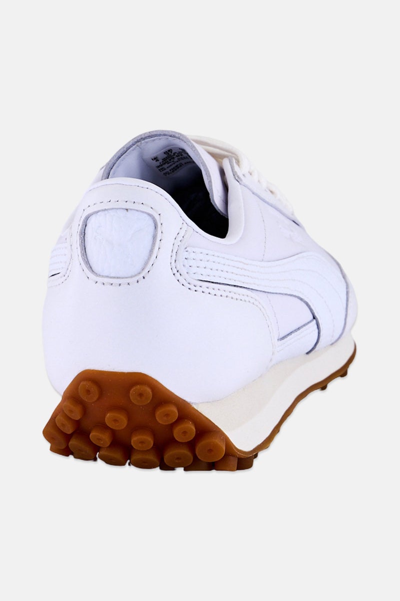 PUMA Kids Boy Easy Rider Lth Lace Up Outdoor Shoes, White - Image 3