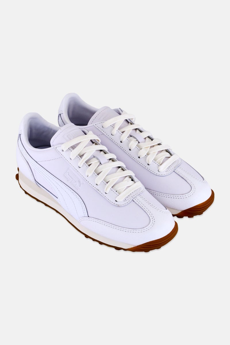 PUMA Kids Boy Easy Rider Lth Lace Up Outdoor Shoes, White - Image 2