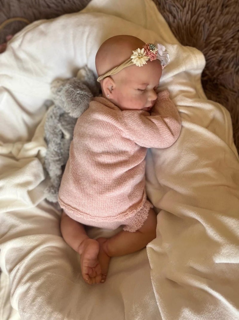 OYESY Realistic Reborn Baby Dolls 19 Inch Realistic Toddler Doll Sleeping Real Life Newborn Baby Dolls That Look Real Lifelike Baby Girls - Image 3
