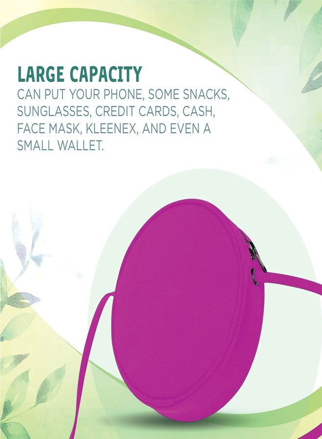 Lify Women's Stylish Mini Crossbody Bag, Fashion Circle Purse Clutch, Round Shoulder Wallet For Women/Girls - 1 Piece (Yellow) - Image 5