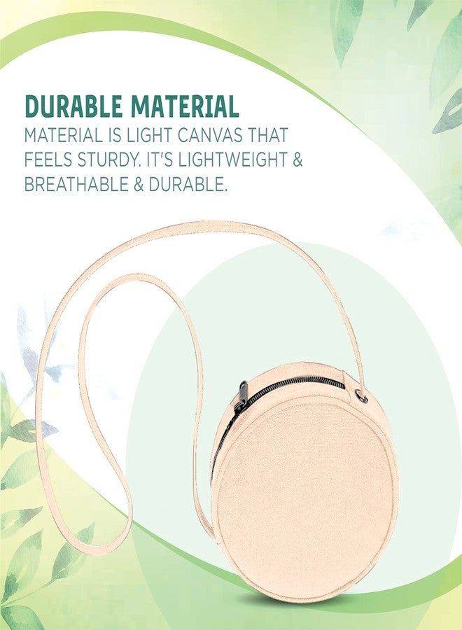 Lify Women's Stylish Mini Crossbody Bag, Fashion Circle Purse Clutch, Round Shoulder Wallet For Women/Girls - 1 Piece (Yellow) - Image 3