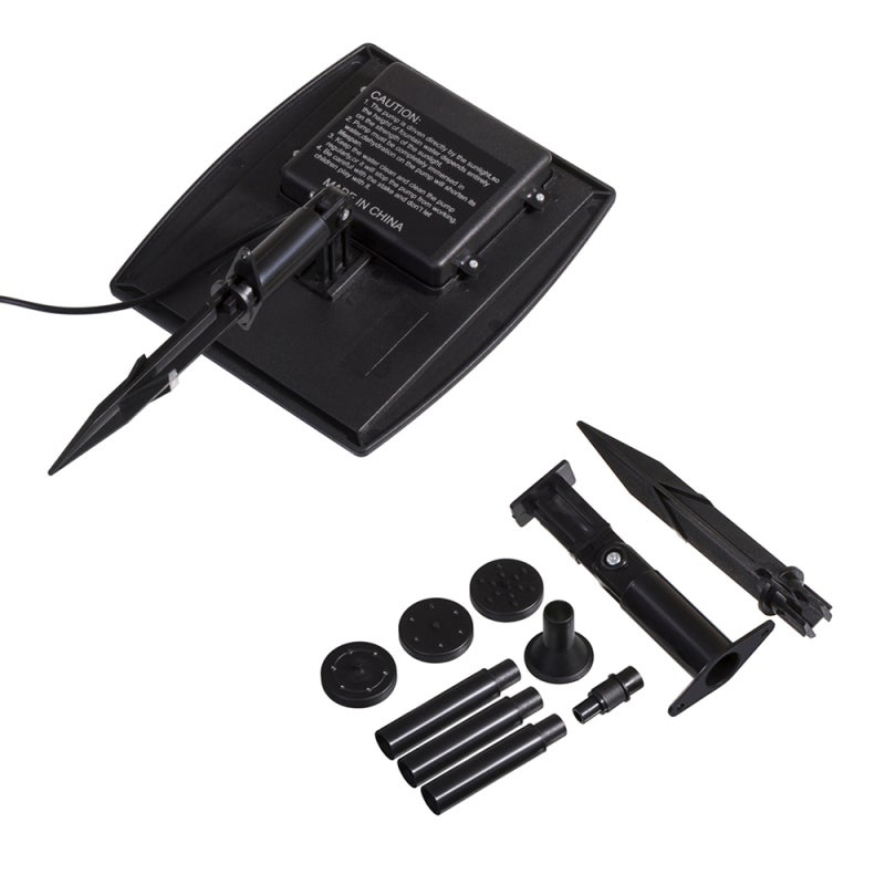 Solar Garden Fountain: 3 Different Water Outlet Caps Brushless DC Water Pump - Solar Panels Directly Drive Auto-Start In 3 Seconds Solar Fountain for Outdoor Garden Use - Image 3