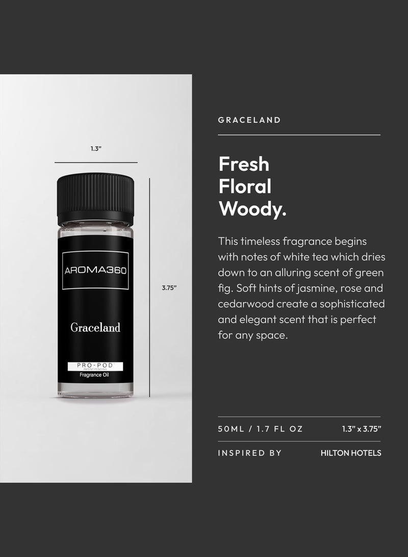 AROMA360 Graceland Pro-Pod Oil Blend - Hotel Inspired for Luxury Essential Oil Diffusers - Aromatherapy Scent Diffuser Oil - White Tea, Fig, and Rose  - Image 3