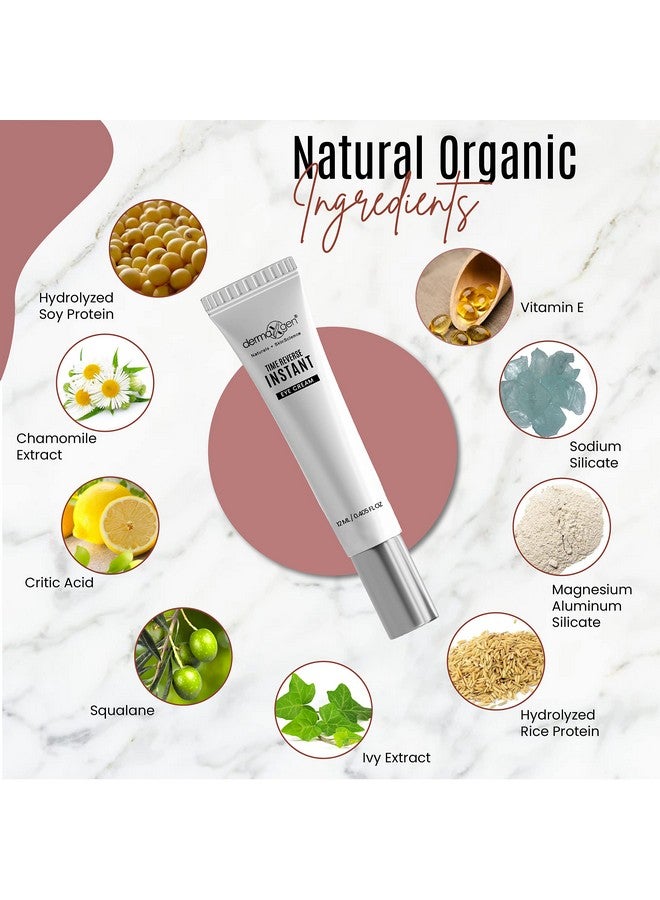 dermaxgen Instant Eyelift Cream Time Reverse Treatment For Dark Circles, Puffy Eyes, & Wrinkles Anti Aging Serum Reduces Under Eye Bags, Wrinkles, Dark Circles, Fine Lines & Crow'S Feet Instantly - 12 - Image 1