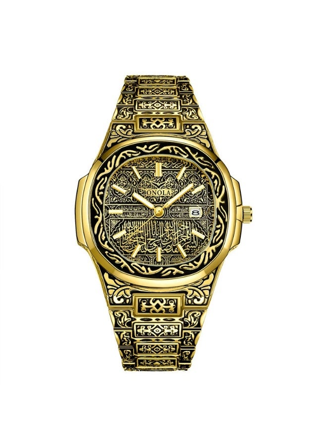 Men's Alloy Analog Wrist Watch J4227-7-KM - 42 mm -