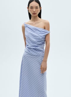 MANGO Striped Midi Skirt  - Image 3