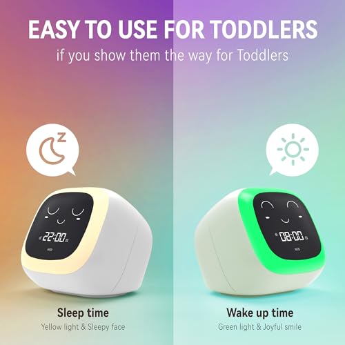 ZUZUKID OK to Wake Alarm Clock for Kids, Toddler Sleep Training Clock with Sound Machine, Kids' Night Light, Digital Alarm Clock for Boys' and Girls' Bedrooms - Image 2