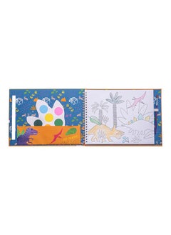 Floss & Rock Dino My Painting Pad – Kids Dinosaur Art Set | Watercolor Painting Kit with 8 Pictures, 8 Paint Palettes & 1 Brush | Craft Activity for Kids | Creative Painting Set  - Image 1