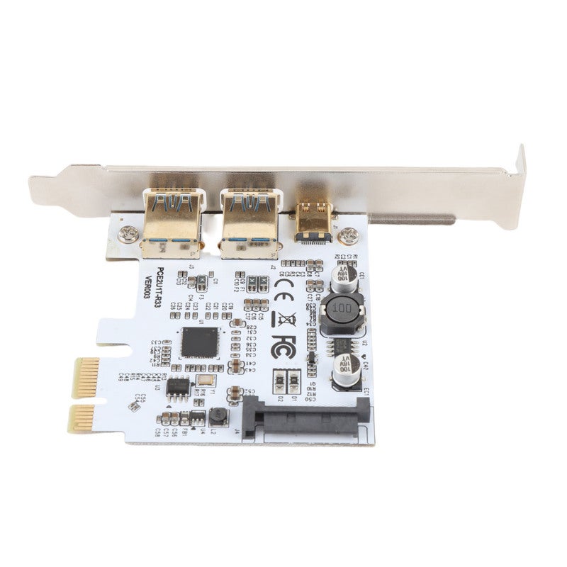 USB 3.2 Gen1 Expansion Card Type C Front Panel Adapter 5Gbps High Speed Data Transfer - Dual Port Stable Double Core USB C Expansion for Desktop PC Front Panel Mounting - Image 4