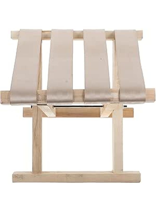 Portable Folding Stool Lightweight Wooden Camping Chair For Outdoor Fishing Hiking Beach - Image 1