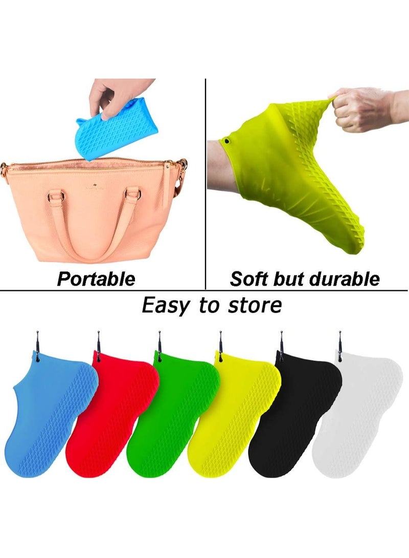 Meetion Reusable Silicone Waterproof Shoe Covers, No-Slip Silicone Rubber Shoe Protectors for Kids,Men and Women (Extra Large) - Image 3