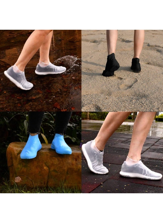 Meetion Reusable Silicone Waterproof Shoe Covers, No-Slip Silicone Rubber Shoe Protectors for Kids,Men and Women (Extra Large) - Image 5