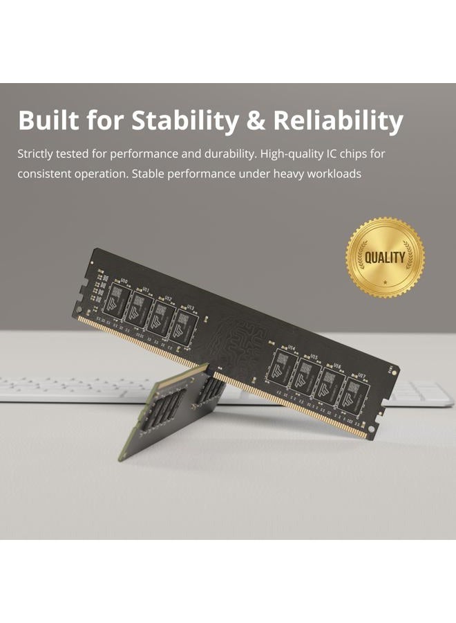 Timetec 32GB KIT (2x16GB) DDR4 2666MHz (PC4-2666V) PC4-21300 UDIMM Desktop RAM – 288-Pin 1.2V CL19 Non-ECC Unbuffered DIMM Memory Module Upgrade - Image 5
