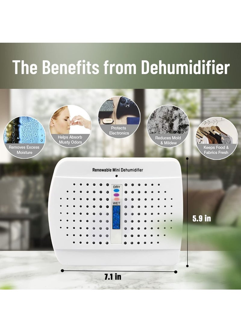 Arabest - Dehumidifier - 2 Pack Moisture Absorber for Closed Spaces, Cabinet, Closet and Bathroom, Renewable Mini Dehumidifiers for Gun Safe, Rust Prevention,Rechargeable Small  dehumidifiers - Image 1