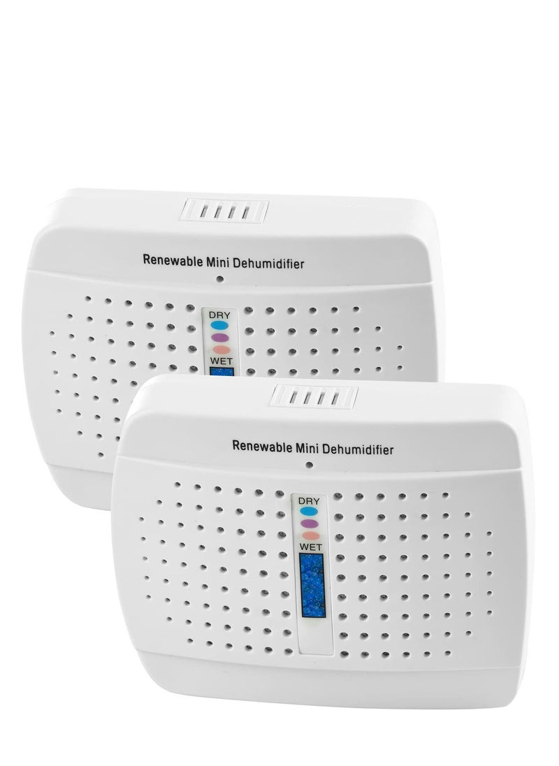 Arabest - Dehumidifier - 2 Pack Moisture Absorber for Closed Spaces, Cabinet, Closet and Bathroom, Renewable Mini Dehumidifiers for Gun Safe, Rust Prevention,Rechargeable Small  dehumidifiers - Image 1