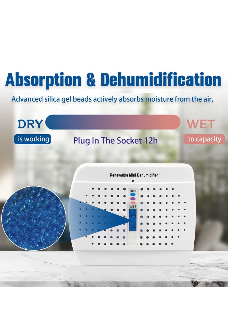 Arabest - Dehumidifier - 2 Pack Moisture Absorber for Closed Spaces, Cabinet, Closet and Bathroom, Renewable Mini Dehumidifiers for Gun Safe, Rust Prevention,Rechargeable Small  dehumidifiers - Image 1