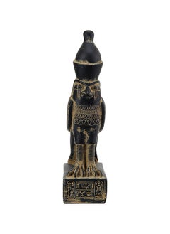Statue Of Horus God Falcon Bird Sculpture Large Black Heavy Stone Made In Egypt. Horus Is The Name Of A Sky God In Ancient Egyptian Religion.