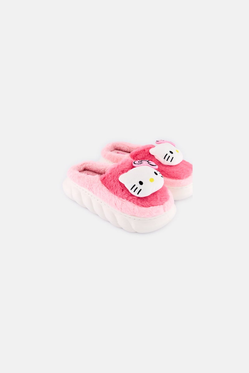 Sanrio Kids Girl Hello Kitty Slip On Homewear Slippers, Multicolor  - Image 1