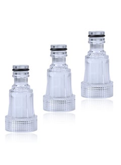 Pressure Washer Gun Adapter, 3 Pcs Plastic Pressure Washer Inlet Filter, 3/4 Inch Garden Hose Connection, Water Tap Garden Irrigation Pipe Adapter, for Garden Home Connectors
