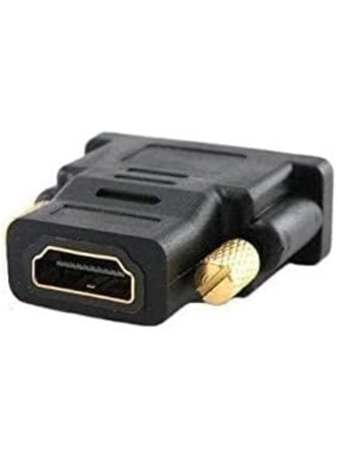 ماى سوق :محول HDMI (أنثى) إلى DVI-D (ذكر) ثنائي الاتجاه بدقة 1080p - أسود(2 قطعة ) - Image 2