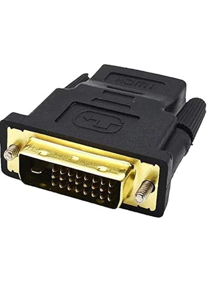 ماى سوق :محول HDMI (أنثى) إلى DVI-D (ذكر) ثنائي الاتجاه بدقة 1080p - أسود(2 قطعة ) - Image 3