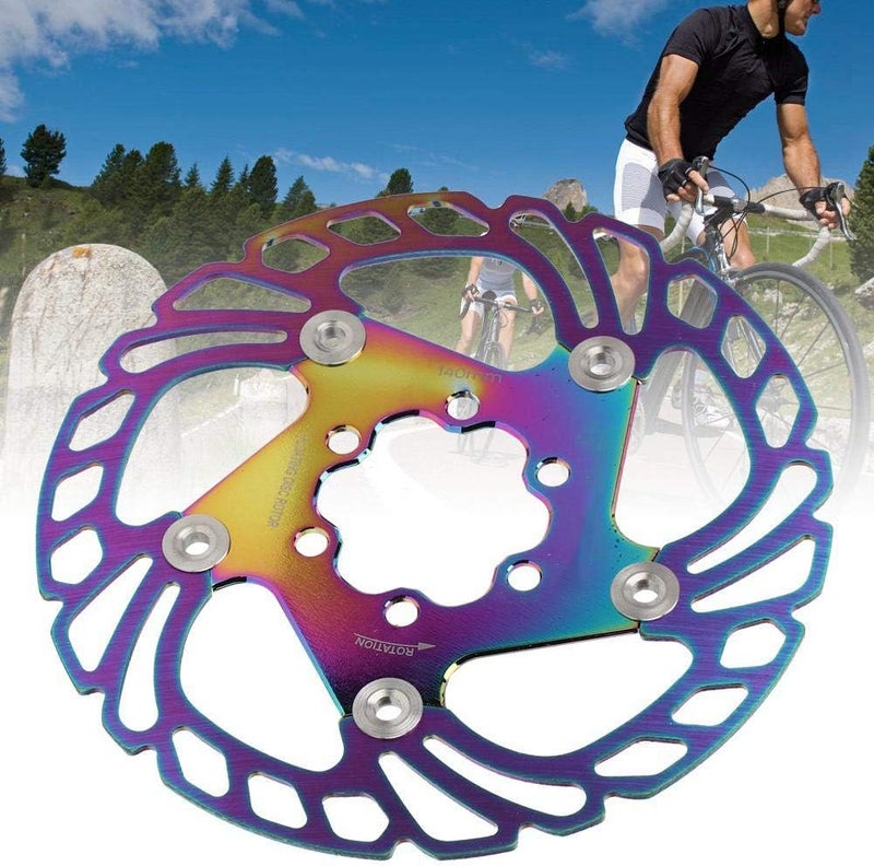 Disc Brake Rotor,Bike Disc Brake Rotors 6 Nails Cycling Accessory for Mountain ycle Plating Color(140mm) - Image 5