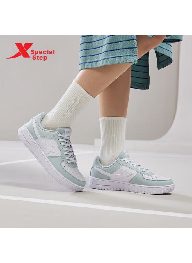 Xtep Couple Men And Women's White Shoes Air Force One Spring Summer Breathable Sports Casual Shoes - Image 2