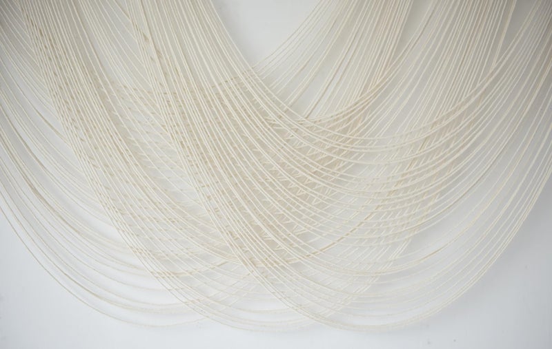 Flber Macrame Wall Hanging Large 57.00" W x 31.00" L Macrame Wall Decor Large Yarn Tapestry Home Boho Wall Decor - Image 5