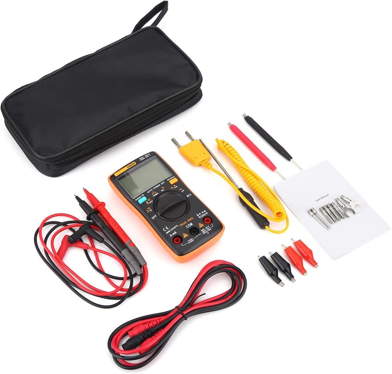 Multimeter, Auto Range True RMS AC/DC Voltage Electronic Meter, Auto Range Multimeter, Voltage Multimeter for Electrical Tests - Image 1