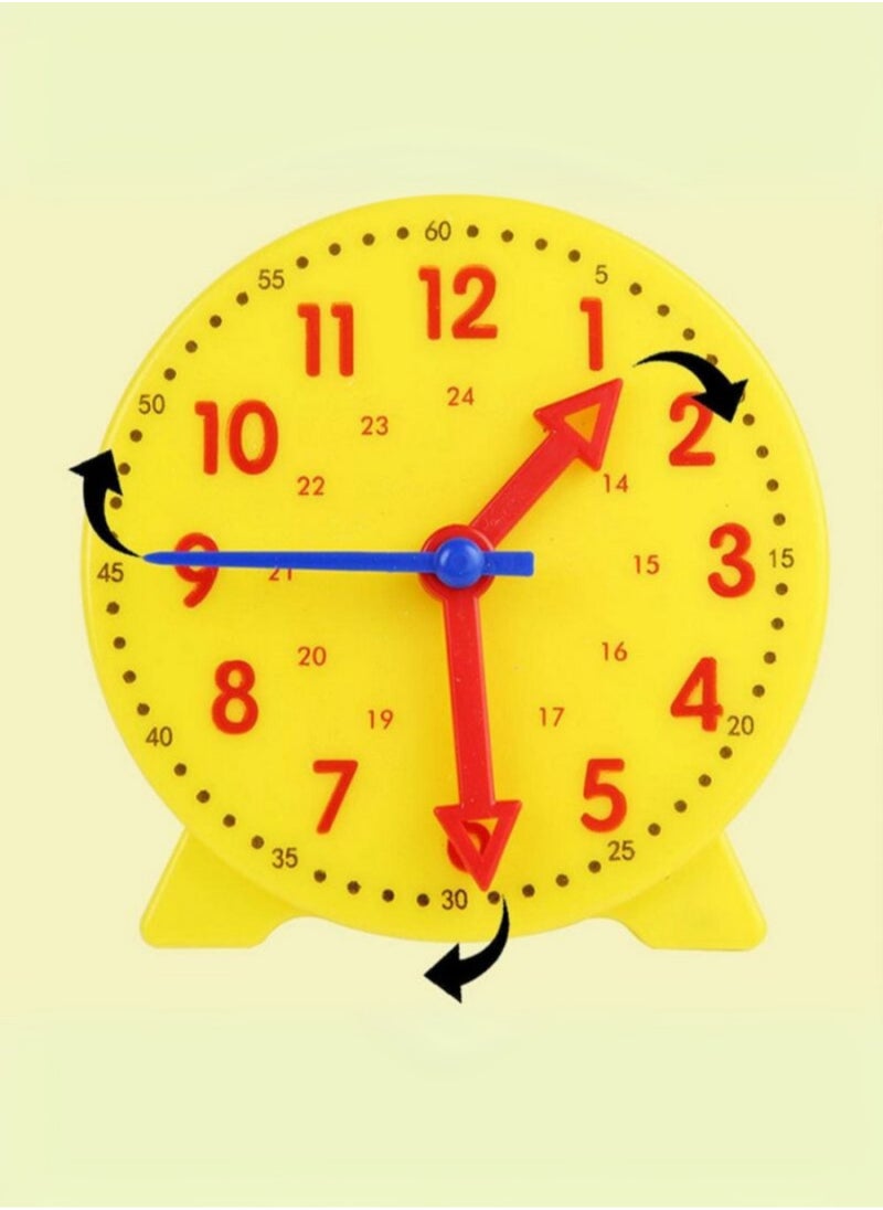 Generic - Interactive Educational Digital Clock Toy for Kids – Time Learning Game with Clock Face, Dice, and Punch Cards – Teach Children to Read Analog and Digital Time Easily with AM/PM Recognition - Image 1