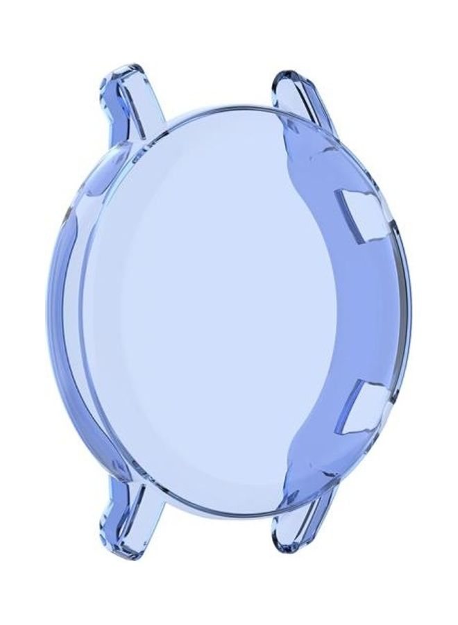 NIBEMINENT Full Coverage Protective Case With Screen For Huawei Watch GT2 42mm Transparent Blue - Image 5