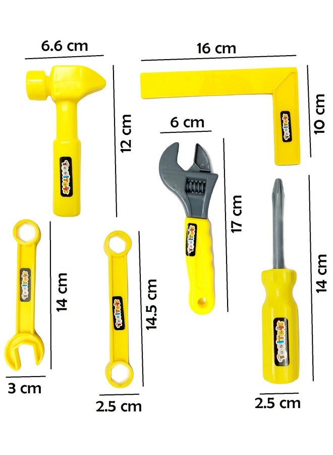 Super Toy Automobile Tools Kit Mechanical Toy Set For Kids, Pretend Play Kids Construction Tool Kits Toy For Boys, Kids Birthday Gift For Boys Girls Ages 3+ (Pack Of 14) - Image 2
