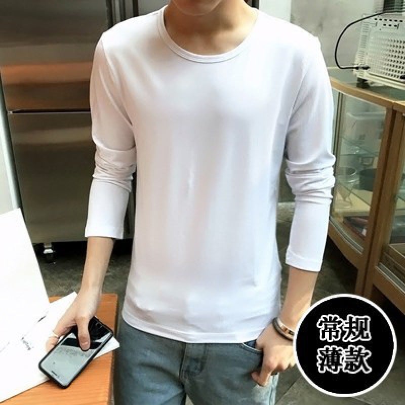 Autumn casual new pullover sweater mens loose hooded clothes trendy Harajuku versatile personality Ruan handsome top round neck long sleeve white 