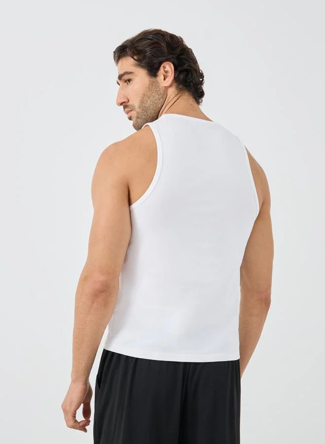 Styli Styli Set of 5 - Round Neck Cotton Stretch Vest