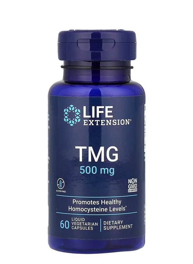 لايف إكستنشن لايف إكستانشن‏, TMG ، 1،000 ملجم ، 60 كبسولة نباتية سائلة (500 ملجم لكل كبسولة) - Image 1