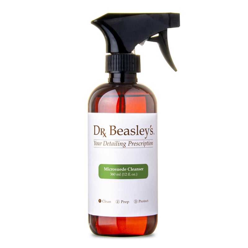 Dr. Beasley's Microsuede Cleanser 12 fl oz - Spray & Wipe Cleans Toughest Stains on Auto Faux Suede, Won't Harden or Darken, Removes Body Oils, Food, Drinks - Image 1