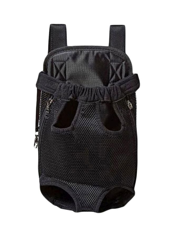 بيوينتي حقيبة ظهر لحمل الحيوان الأليف من قماش قابل للتهوية أسود M - Image 1