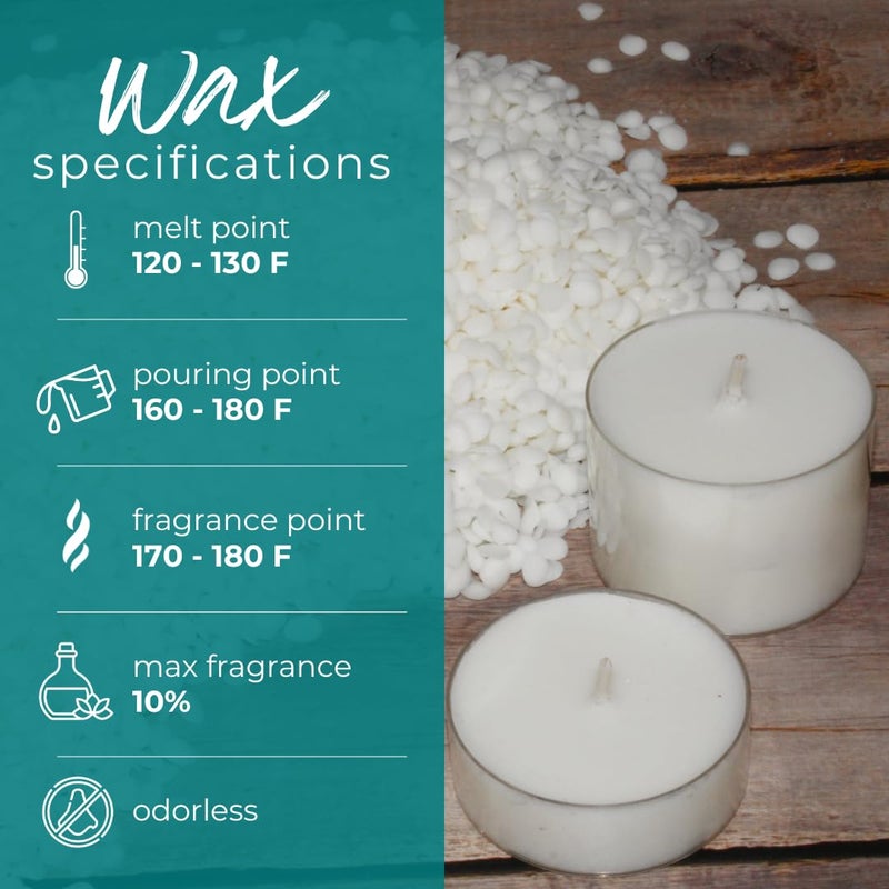 Direct Candle Supply Coconut Soy Wax Beads for Candle Making | 10lb Coconut Soy Candle Wax Pastilles for Candlemaking | Smooth Blend for High Load Fragrance Formulation | Candle Making Supplies - Image 3