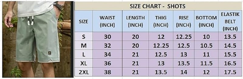 Lymio Men Shorts || Men Shorts Cotton Casual (Shorts-38-Olive Green-2XL) - Image 2
