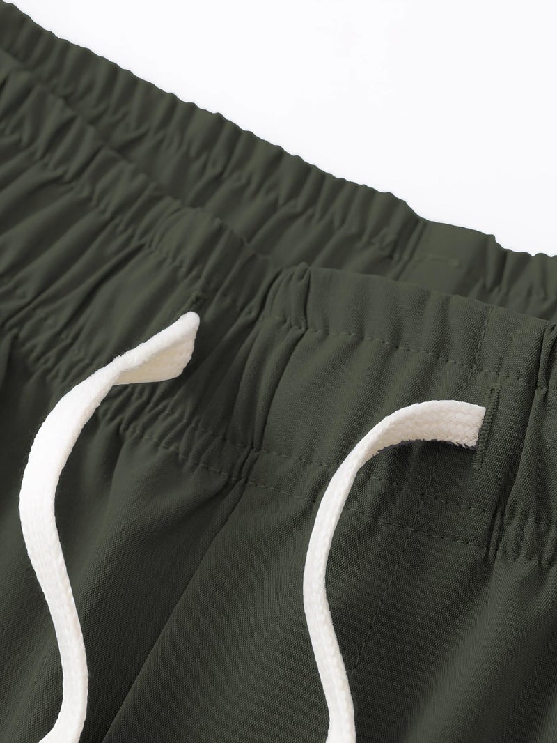 Lymio Men Shorts || Men Shorts Cotton Casual (Shorts-38-Olive Green-2XL) - Image 3