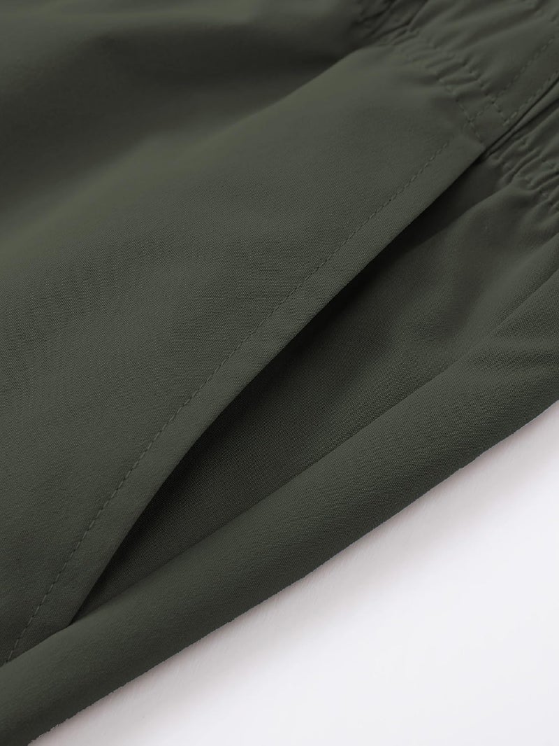 Lymio Men Shorts || Men Shorts Cotton Casual (Shorts-38-Olive Green-2XL) - Image 4