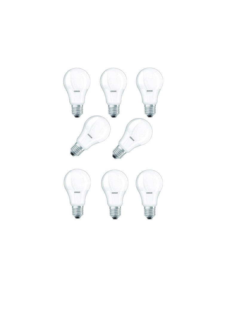 Osram Osram LED Value Classic A60 Bulb E27 8.5W Daylight, UV and Flicker Free, No Blue Light Hazard, 806lm 6500K Frosted with ESMA Approval Pack of 10, White  - Image 1