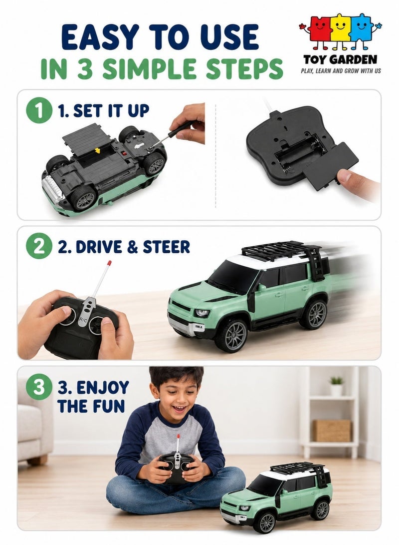 TOY GARDEN 1:16 Scale Remote Controlled Super Racing Car | High Speed Motorized RC Chargeable Sports Toy Vehicle for Kids Ages 3+ - Image 4