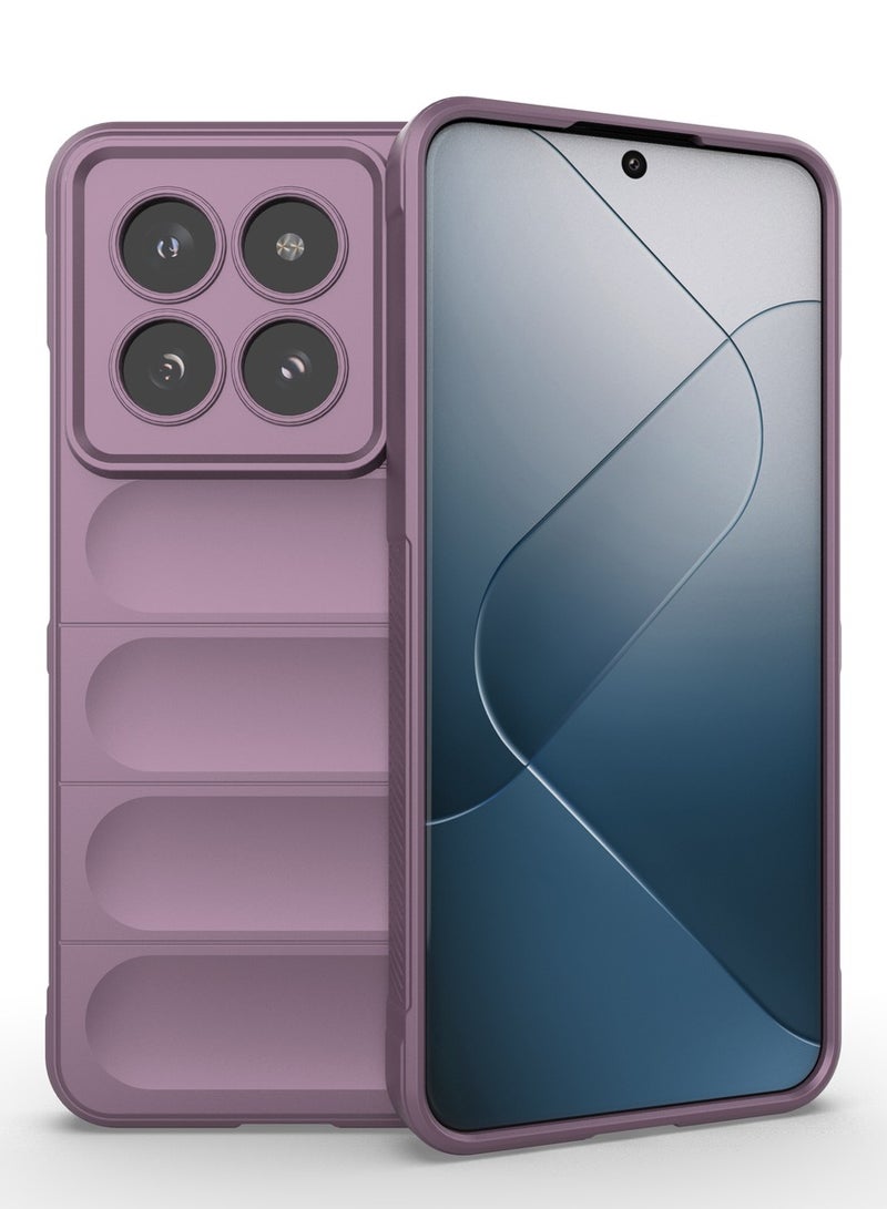 GOLDEN MASK GOLDEN MASK Compatible With Xiaomi 14 Pro Magic Case ShockProof (Purple)  - Image 1