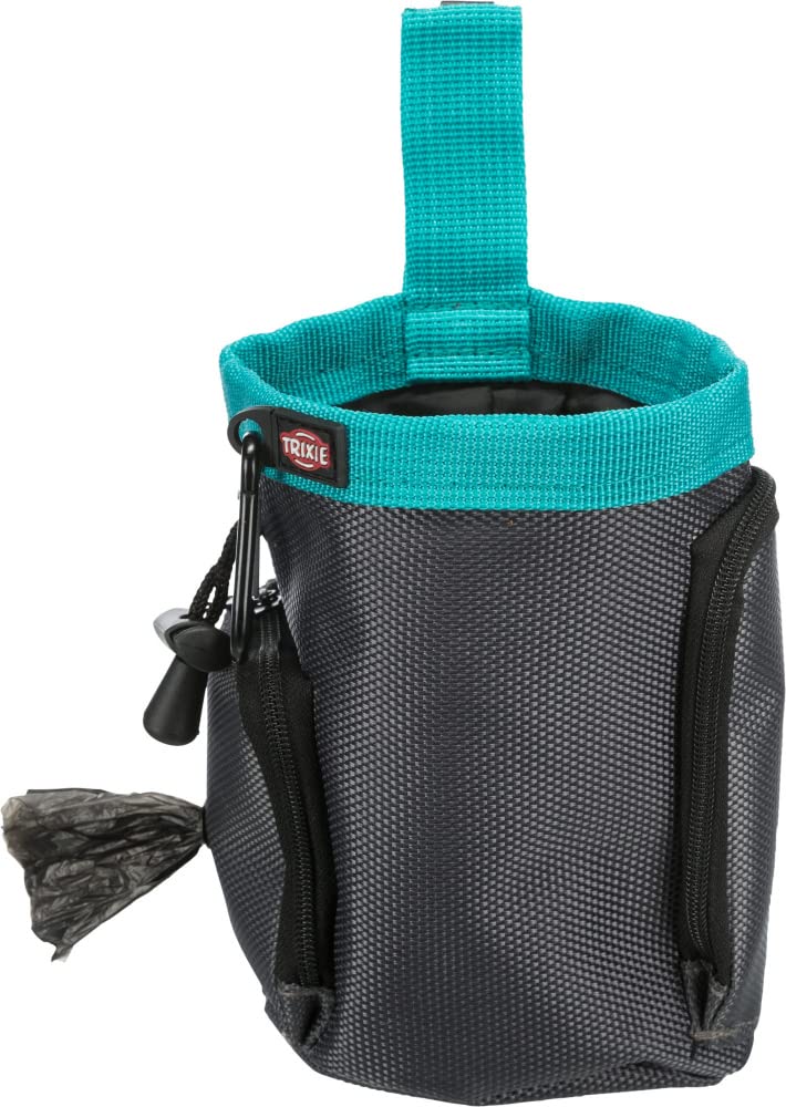 Trixie : - Baggy 2 in 1 Snack Bag for Dogs | Dual Functioning Baggy to Carry on Pet Adventures | Doubles as a Doggy Dirt Bag Dispenser on One Side | Attaches to Your Belt with a Clip and Loop Feature - Image 1