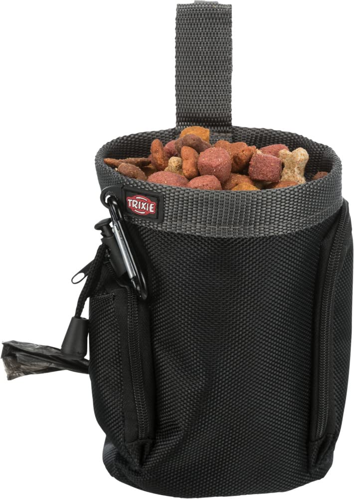 Trixie : - Baggy 2 in 1 Snack Bag for Dogs | Dual Functioning Baggy to Carry on Pet Adventures | Doubles as a Doggy Dirt Bag Dispenser on One Side | Attaches to Your Belt with a Clip and Loop Feature - Image 5